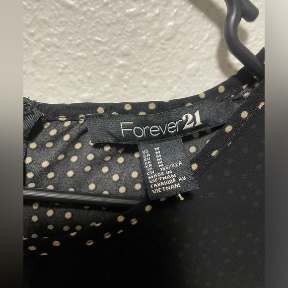 Back & Beige Polkadot Long Sleeve Blouse - Picture 2 of 5